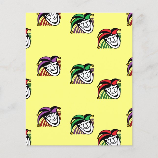 Joker coloré casquette motif jaune (Devant)