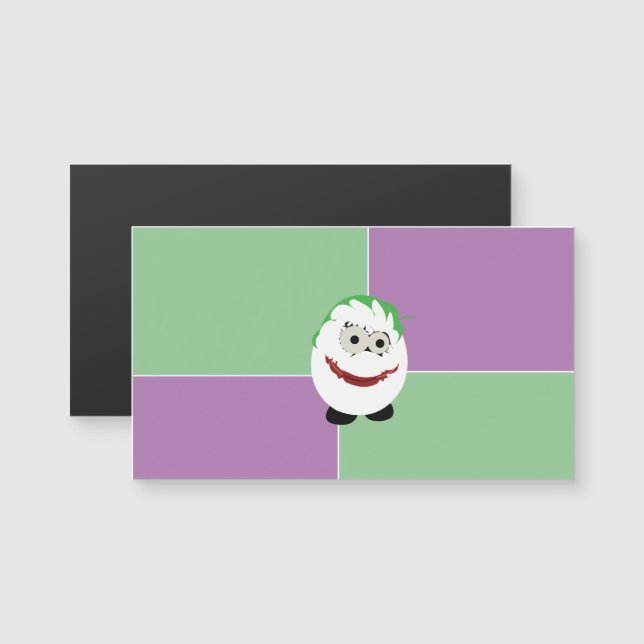 Joker Egg Cartes de visite magnétiques (Devant / Derrière)