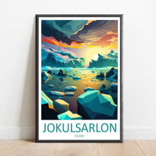 Jokulsarlon Impression de voyage Murale Jokulsarlo