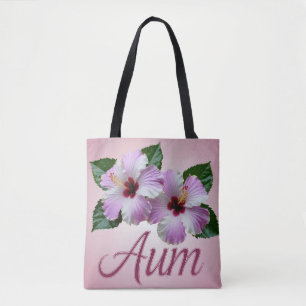 Joli AI Art Hibiscus Aum Sac fourre-tout