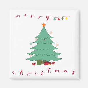Joli aimant de Noël   Arbre de Noël kawaii