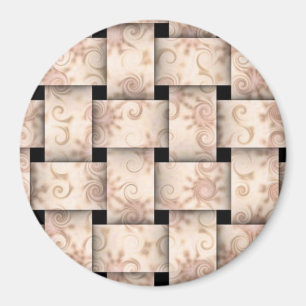 joli aimant de tissage rose