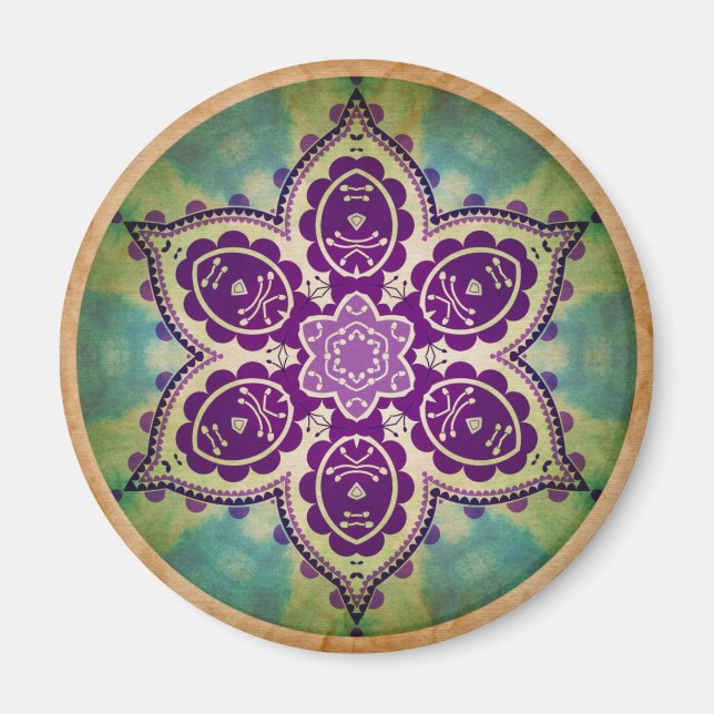 Joli aimant Mandala (Devant)