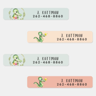 Joli Alligator School Étiquettes de garderie