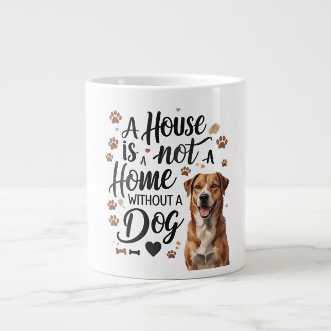 Joli Amoureux des chiens Jumbo Mug (Devant)
