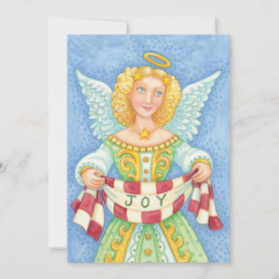 Joli ange de Noël angélique avec invitation à la j