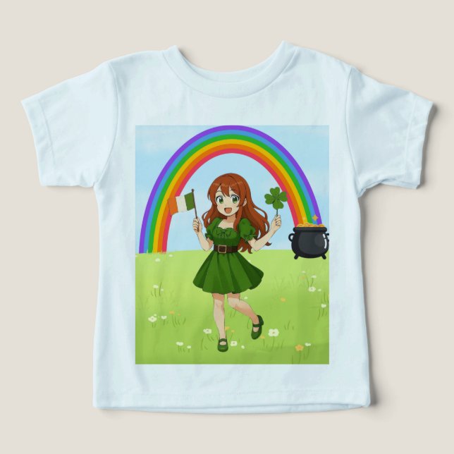 Joli anime roux Saint Patrick  (Design Recto)