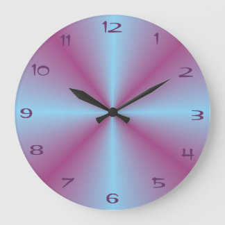 Joli Aqua rose illuminé > Horloge à motifs