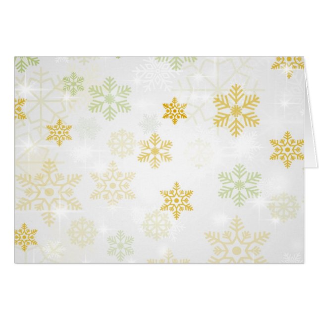 Joli Arrière - plan de flocon de neige Icy - Jaune (Devant horizontal)