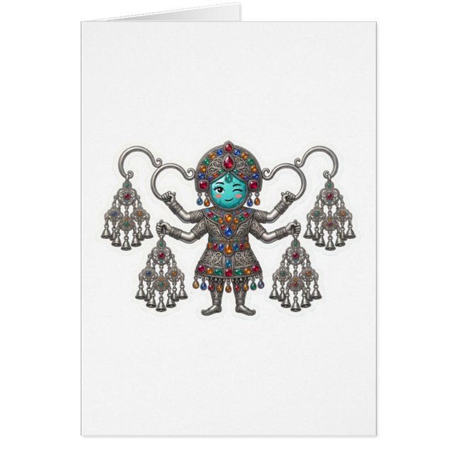 Joli autocollant Berber Amazigh Fibula Khalla Kawa (Devant)