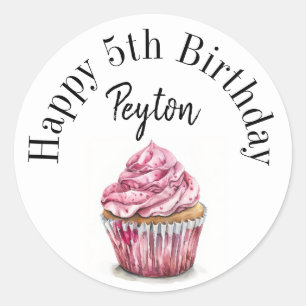 Joli autocollant d'anniversaire