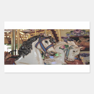 Joli autocollant de chevaux de carrousel