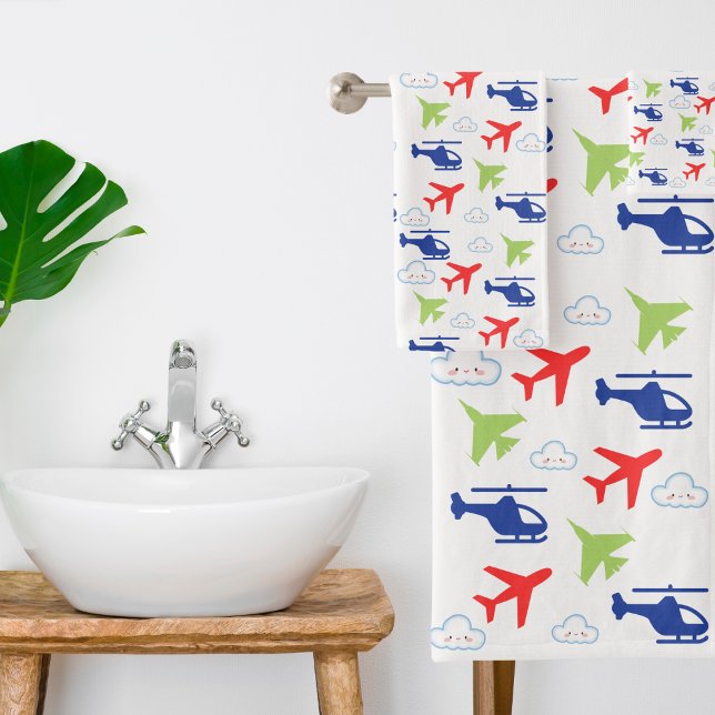Joli avion coloré et nuages Aviateur amusant (Créateur téléchargé)
