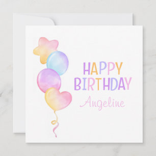 Joli ballon coloré Enfants Joyeux Anniversaire