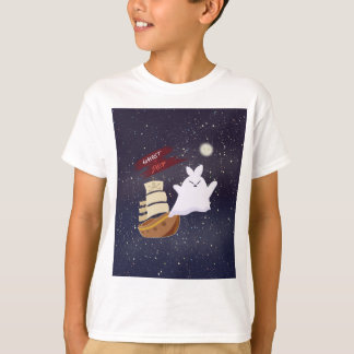 Joli bateau fantôme effrayant T-Shirt Halloween po