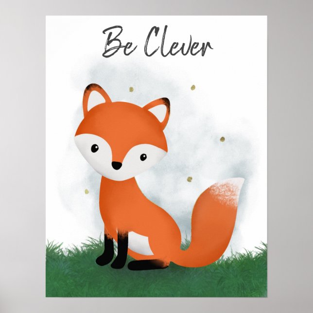 Joli Be Clever Fox Genre Poster Neutre (Devant)
