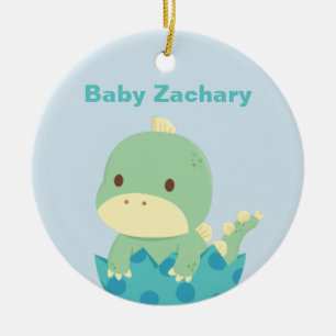 Joli bébé dinosaure nouvellement éclos ornement no