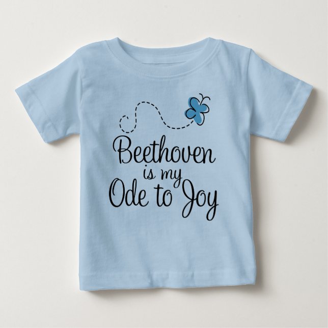 Joli Beethoven Music Citation T-shirt bébé (Devant)