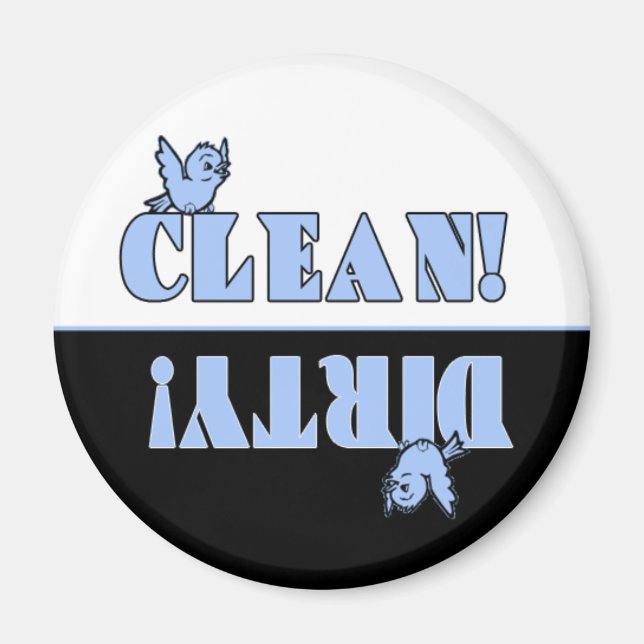 Joli Bluebird Nettoyer aimant sale pour lave-vaiss (Devant)