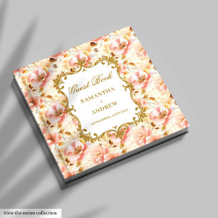 Joli Blush Gold Mariage Livre d'or pour les souven