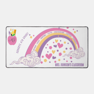 Joli Boho rose Inspirational Rainbow Teacher Cadea