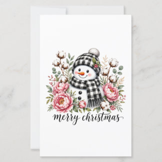 Joli Bonhomme de Neige Joyeux Noël