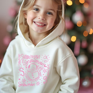 Joli Bonhomme de Neige Rose