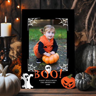 Joli Boo ! Carte de vacances photo Halloween