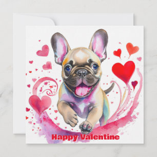 Joli Bouledogue Français Saint-Valentin