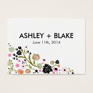 Joli Bouquet Floral Mariage Faveur Carte