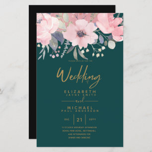 Joli budget fille Rosegold Blush rose floral A9