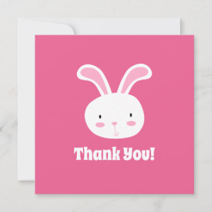 Joli Bunny Carte de remerciements