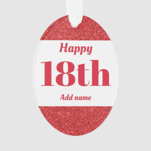 Joli cadeau d'anniversaire personnalisé 18e