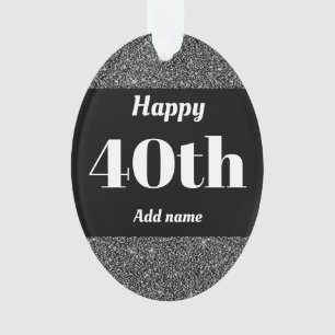 Joli cadeau d'anniversaire personnalisé ornement 4