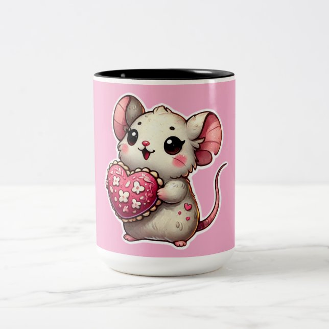 Joli cadeau de jour de valentines Mug café à deux  (Centre)