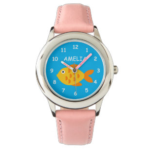 Joli cadeau de montre enfant de poisson rouge avec