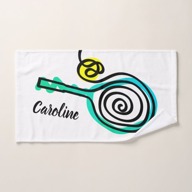 Joli cadeau serviette de sport pour joueurs de ten (Serviette à main)