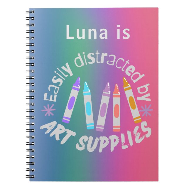 Joli cahier coloré amusant (Devant)