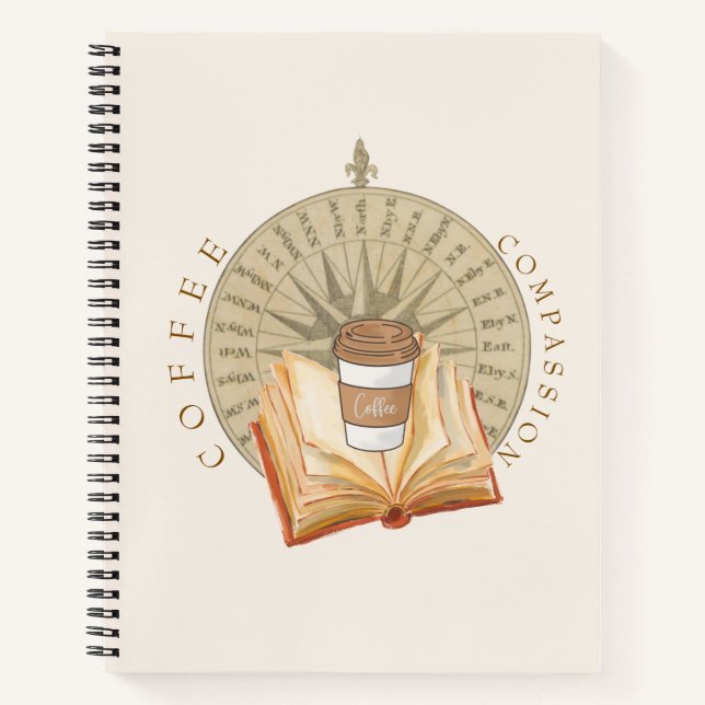 Joli cahier journal rétro minimaliste  (Devant)