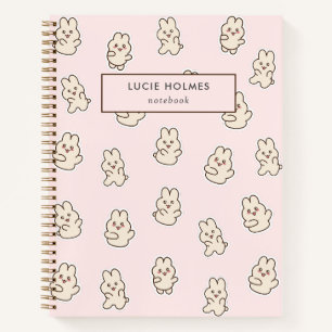 Joli cahier lapin rose pour enfants