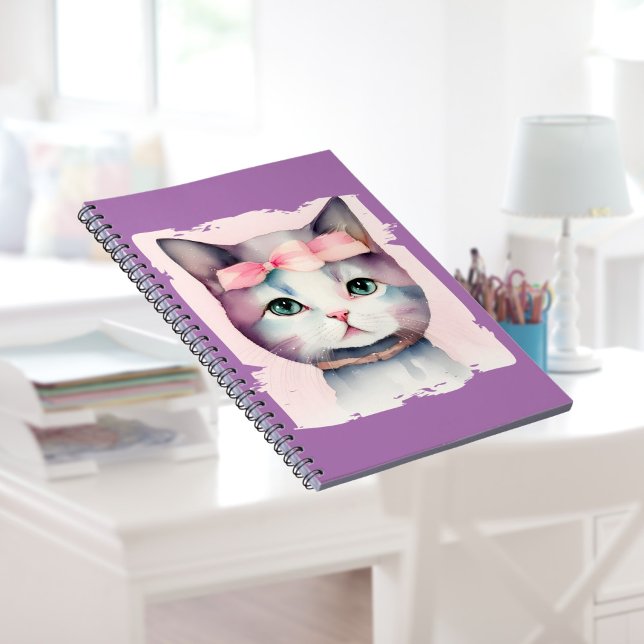Joli cahier photo en spirale Pretty Kitty avec un  (Créateur téléchargé)