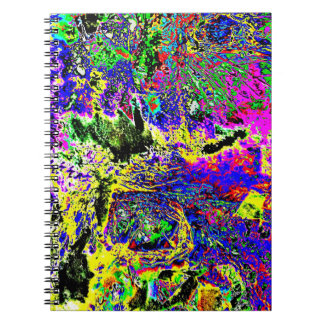 Joli cahier photo spirale abstrait violet doux, Jo