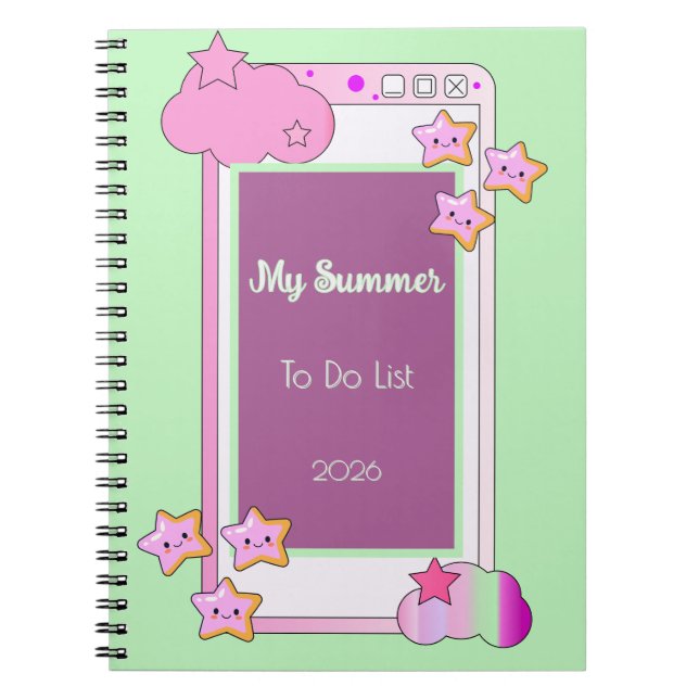 Joli cahier pour téléphone portable pour l'école o (Devant)