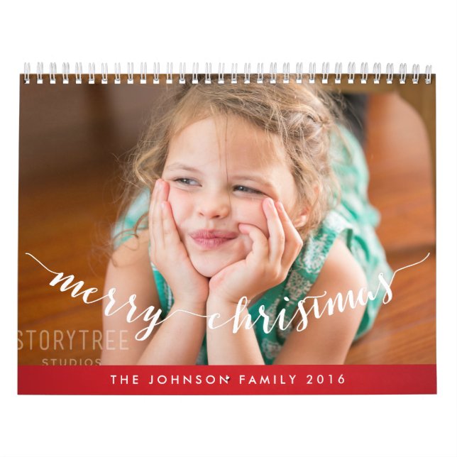 Joli Calendrier personnalisé 2016 Joyeux Noël (Protection)