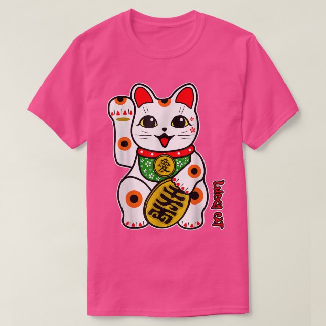 Joli Calico Blanc Chat Lucky Maneki-Neko Haut (Design devant)
