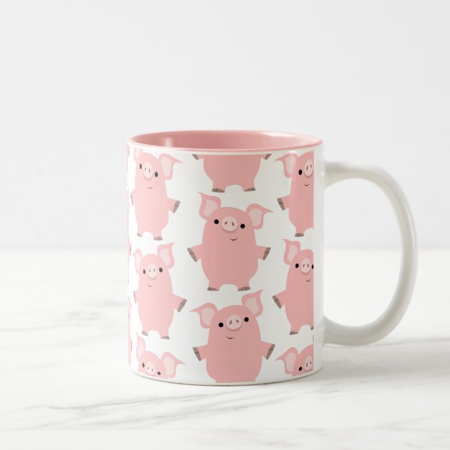 Joli caricatural Pigs Mug (Droit)