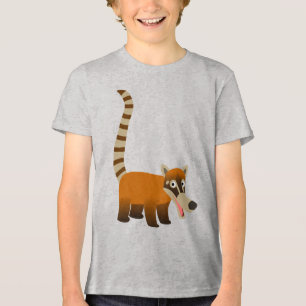 Joli Caricature souriante Coatimundi T-Shirts pour