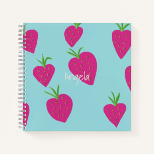 Joli Carnet Carré de fraise sucrée