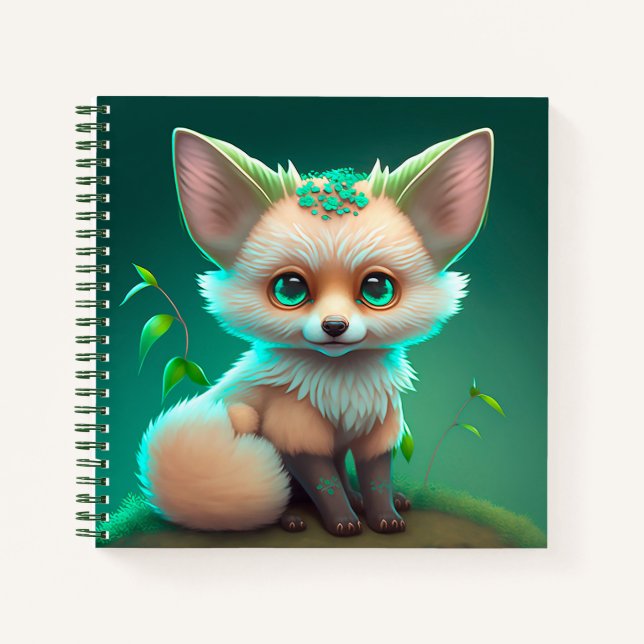 Joli Carnet de Fox bébé Animé (Devant)