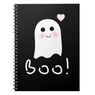 Joli Carnet d'Halloween Ghost Boo